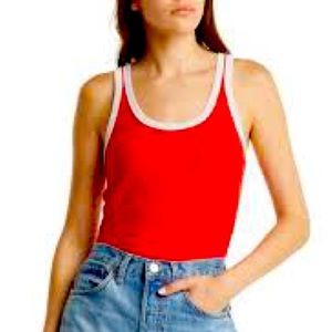 Re/done classic red tank top